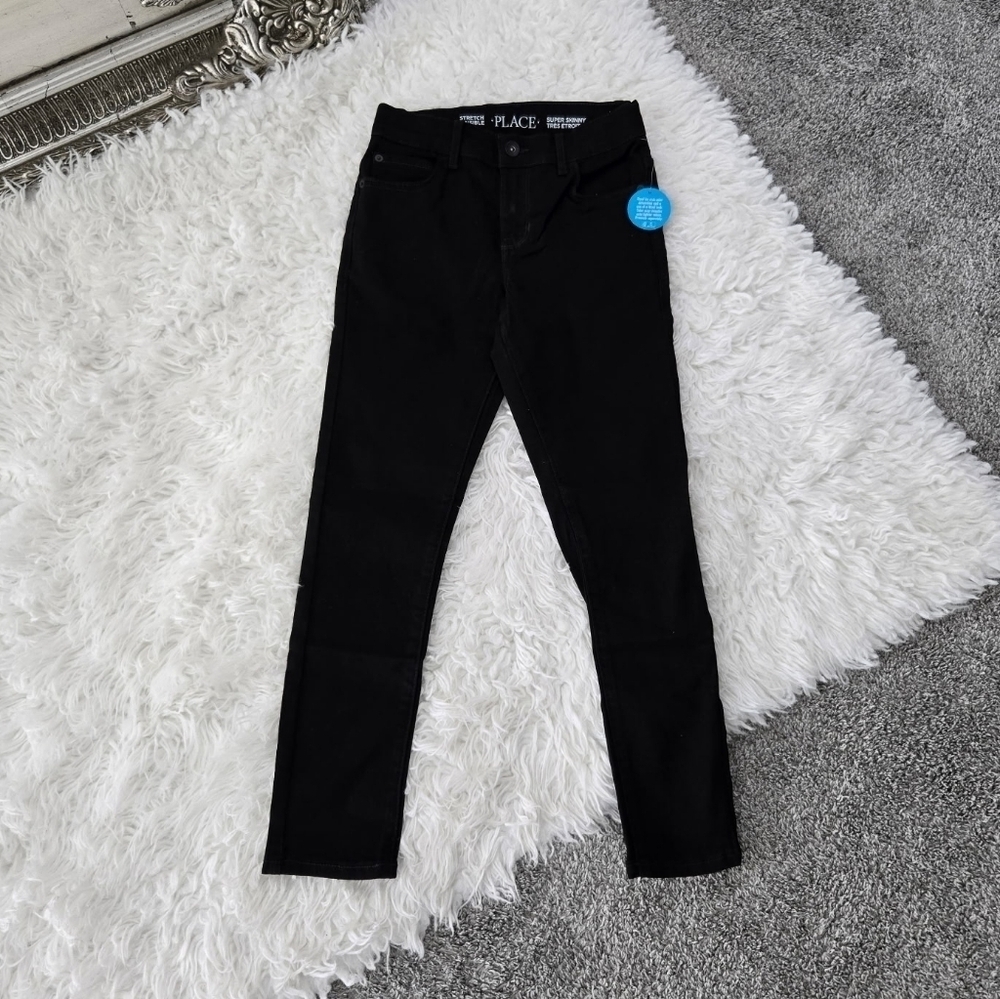 Children's Place Super Skinny Jeans. Black. Size 8. New.